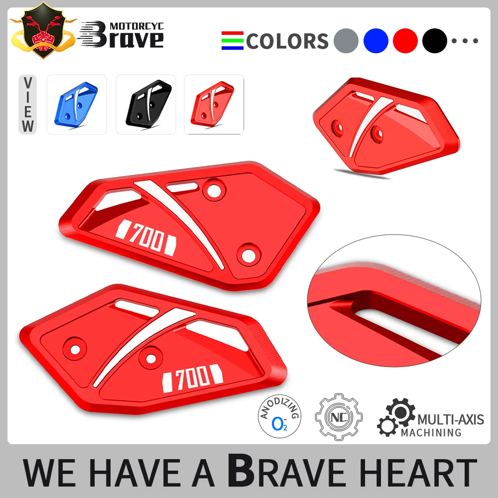 

For MT-07 FZ-07 mt07 fz07 2014-2020 2021 2022 2023 2024 Motorcycle Footrest Pedal Foot Peg Heel Plates Guard Cover Protector
