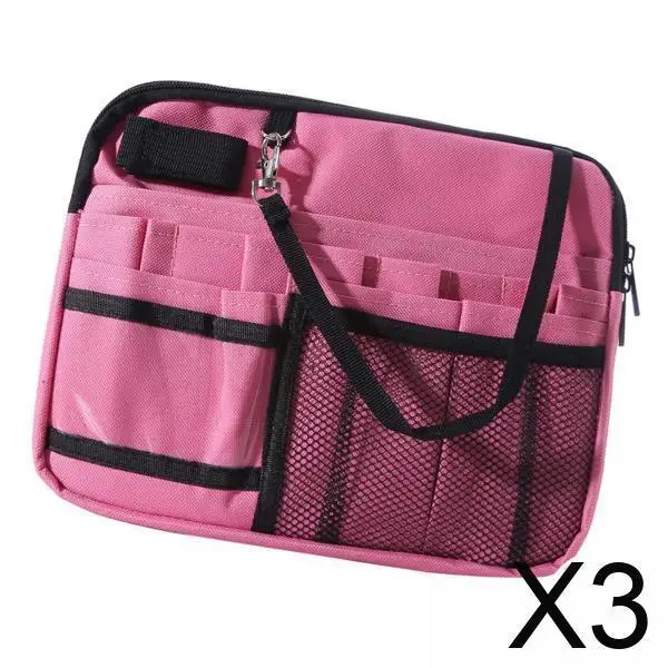 

3x Multi Compartment Gear Pocket Nursing Organizer Belt Bag Nursing Bag Nurse Fanny Pack for Keys Work Supplies Bandages Women