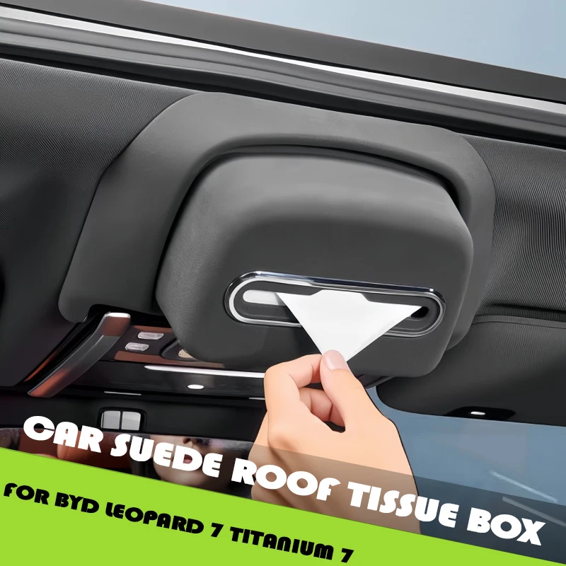 

Автомобильный замшевый держатель для салфеток на люк, совместимый с BYD Leopard 7 Titanium 7, модифицированный, с креплением на потолок, для чтения, улучшенная версия