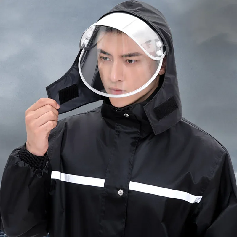 Labor Protection Rainstorm Protection Raincoat and Rain Pants Suit  Outdoor Motorcycle Men\'s Riding Reflective Split Raincoat