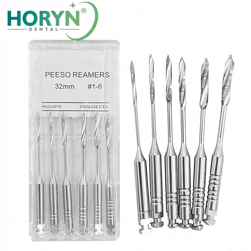 Dental Tools Root Cannal Endo Peeso Reamers Drill 28mm 32mm Stainless Steel Endodontic Instruments Dentist Dentistry Odontologia