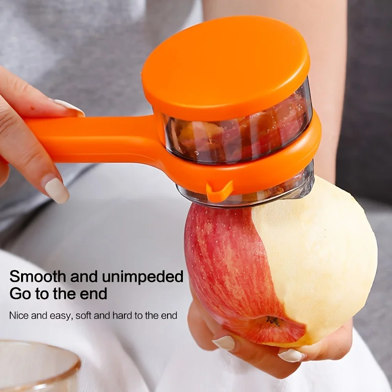 Peeler with storage box, fruit and vegetable peeler, double-sided stainless steel multi-functional peeler, suitable for kitchen