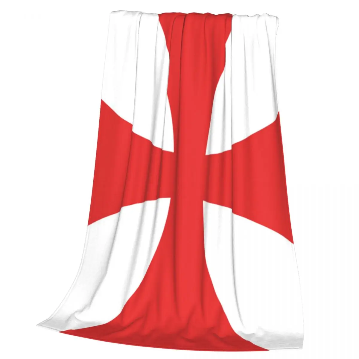 Templar Shield Cross Medieval Warrior Blanket Soft Warm Flannel Throw Blanket Bedspread for Bed  Picnic Travel Home Couch