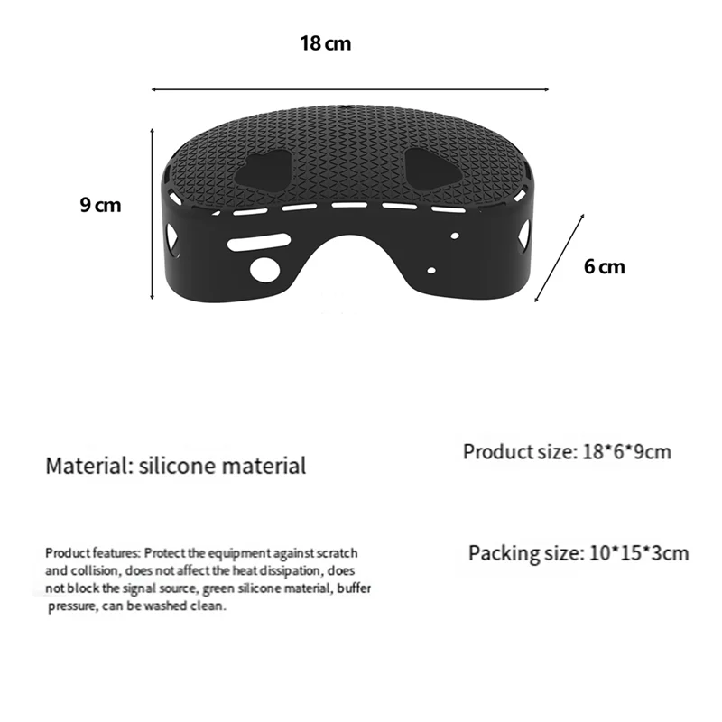 A47Z Silicone Protective Case For Meta Quest 3S Anti-Collision Host Protective Cover VR Accessories B