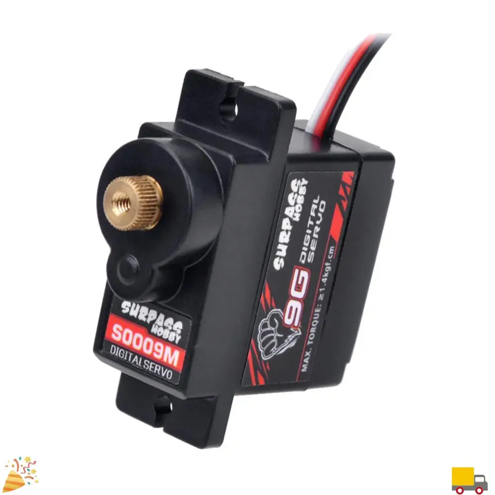 SURPASS HOBBY 4PCS S0009M 9G Servos digitali Metal Gear Servo 1.4KG Sterzo per RC Auto Parti Aereo Barca Nave Aereo