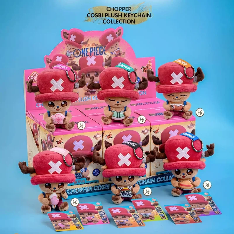 Hot Toys Oficial Netflix One Piece Chopper Cosbi Peluche Caja Sorpresa Colgante Anime Lindo Coleccionable Regalo Sorpresa Para Fans