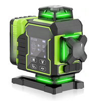 W04CG Multifunctional 4D 16 Straight Lines Laser Level 360 Degree Motorized Rotating Base Self-Leveling Kit