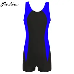 Children Quickly-dry Swimsuit Sun Protection Rash Guard Sleeveless Print Sports Bodysuit Swimwear Pool Beach Surfing Bating Suit