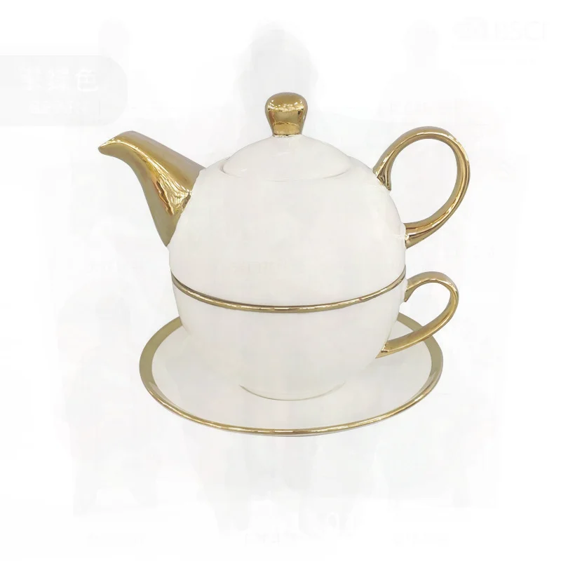 classic-british-rose-single-teapot-tea-set-white-ceramic-flower-tea-kettle-with-cup-modern-minimalist-style-coffee-party-favor