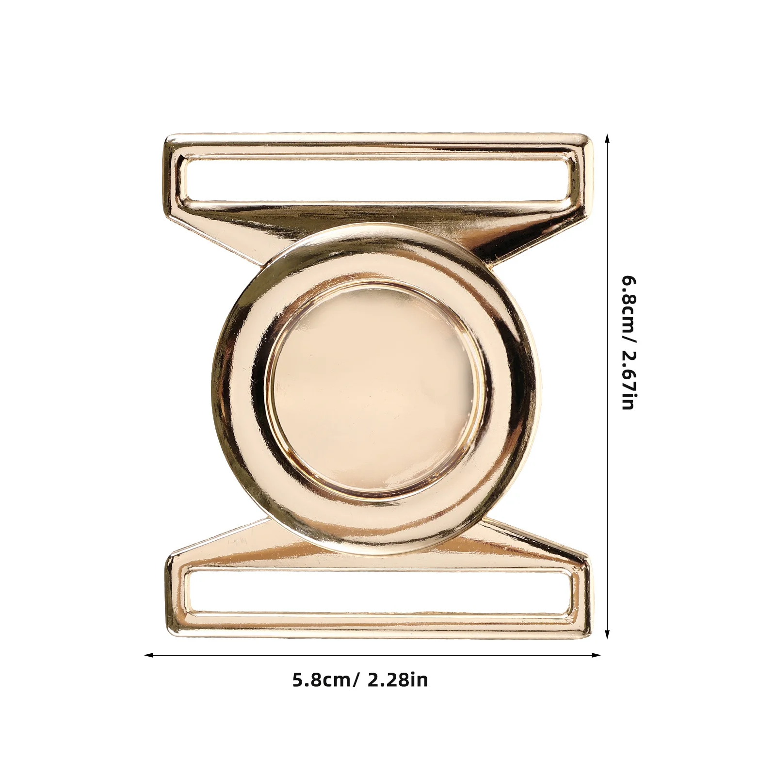 2 قطعة مشبك تبديل ذهبي قفل معدني متين للمناسبات الرسمية غير الرسمية الملابس حزام خصر مشبك إغلاق معدني ل المعطف #2