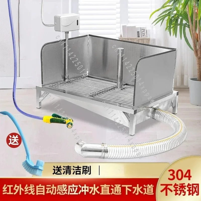 Stainless Steel Automatic Flush Dog Toilet Indoor Direct Sewer Pet Potty Large and Medium Dogs