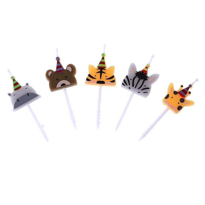 5 Pieces Birthday Scented Long Hours Burn for Time Candles Home Fragrance Night Light Dinner Decor Evening Tea