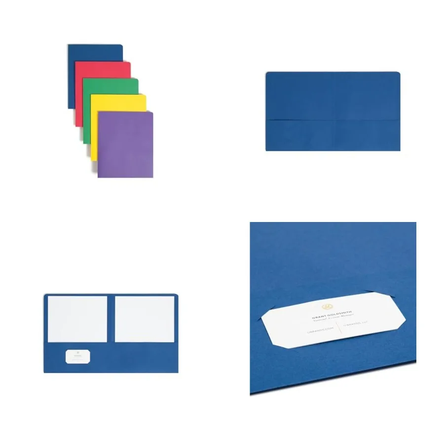 

Smead Two-Pocket Heavyweight File Folder Letter Size for Organized Document Storage in Offices and Home Workspaces Durable Asso