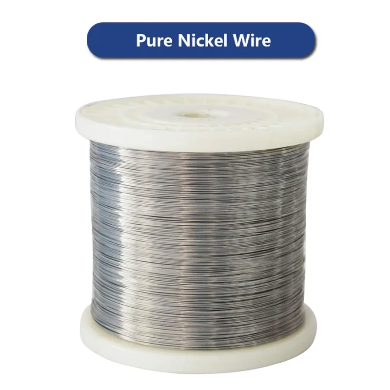 1/3roll Ni 99.9% Pure nickel wire 0.1/0.2/0.25/0.3/0.35/0.4/0.6/0.8/0.9/1mm metal nickel electrode wire nickel alloy wire 1-100m