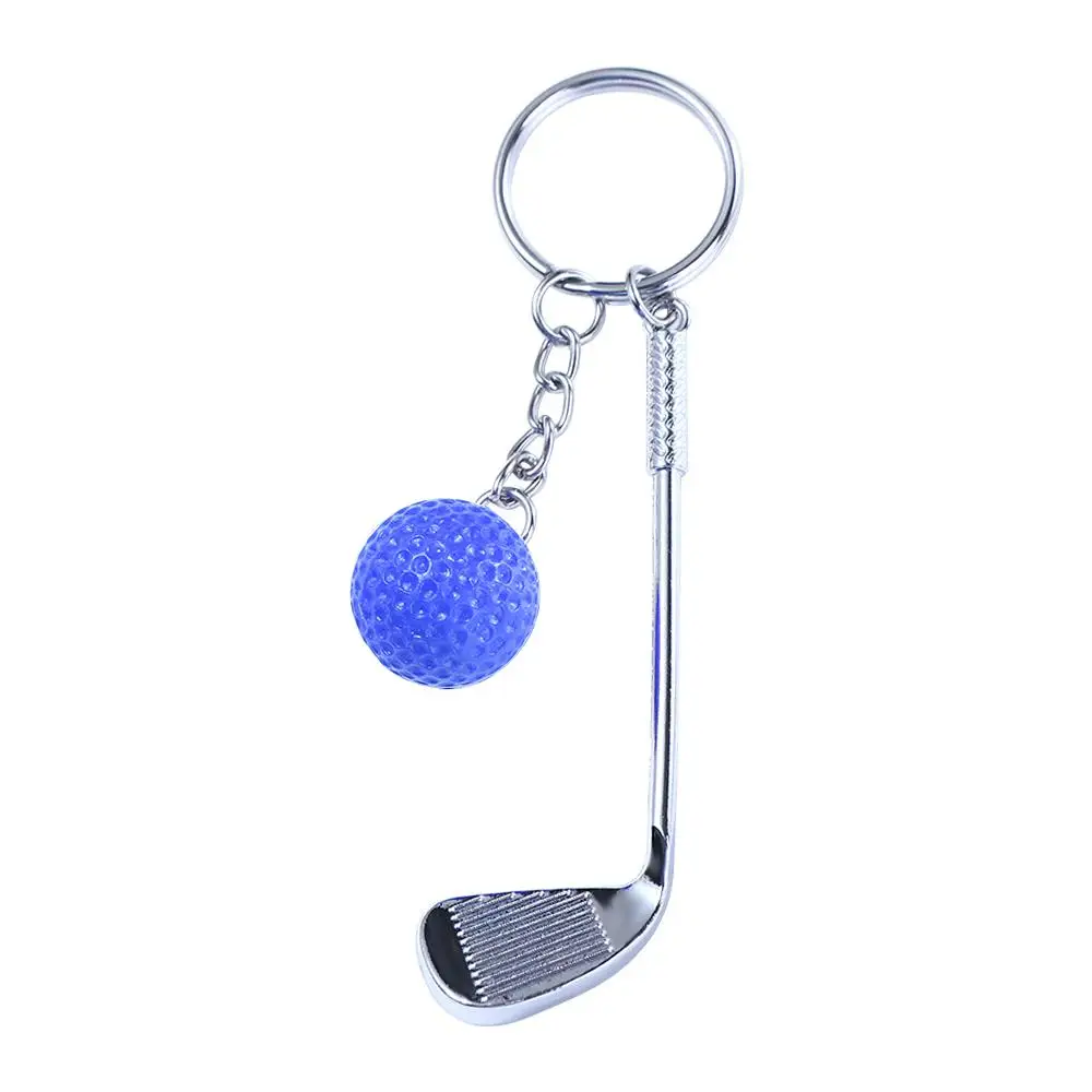 

Women Girl Creative Car Key Chain Jewelry For Gift Bag Charms Golf Ball Key Chain Metal Keychain Ball Pendant Mini Golf Racket