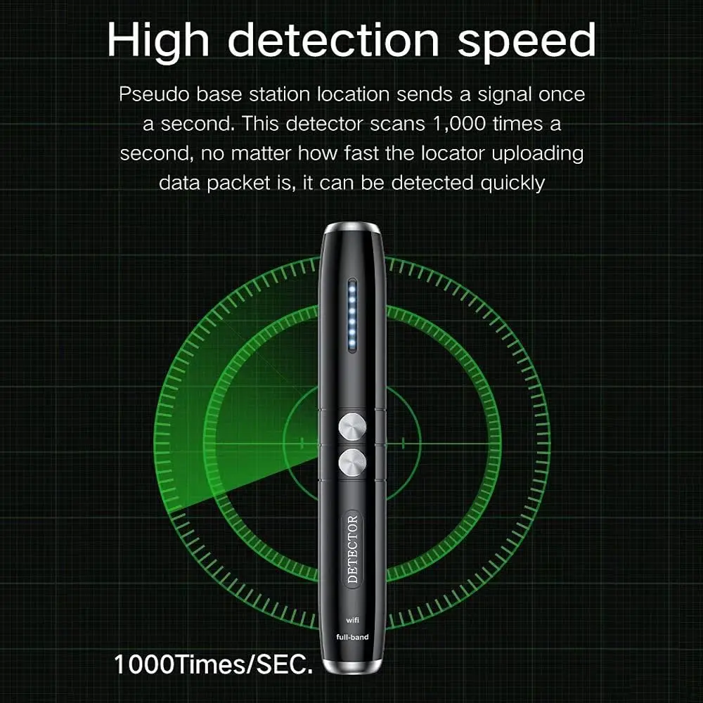 GPS Signal Finder Wireless Camera Mini Bug Detector Anti SPY Gadget Wiretap Hidden Infrared Pinhole Detect Cam/GSM/GPS Locator