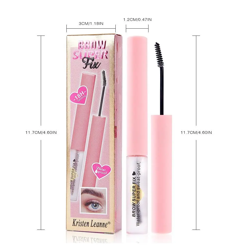 Gel transparente impermeable para cejas, crema para estilizar, maquillaje, fijación de cejas de larga duración, capa líquida sellada, jabón F4J0, 5ml