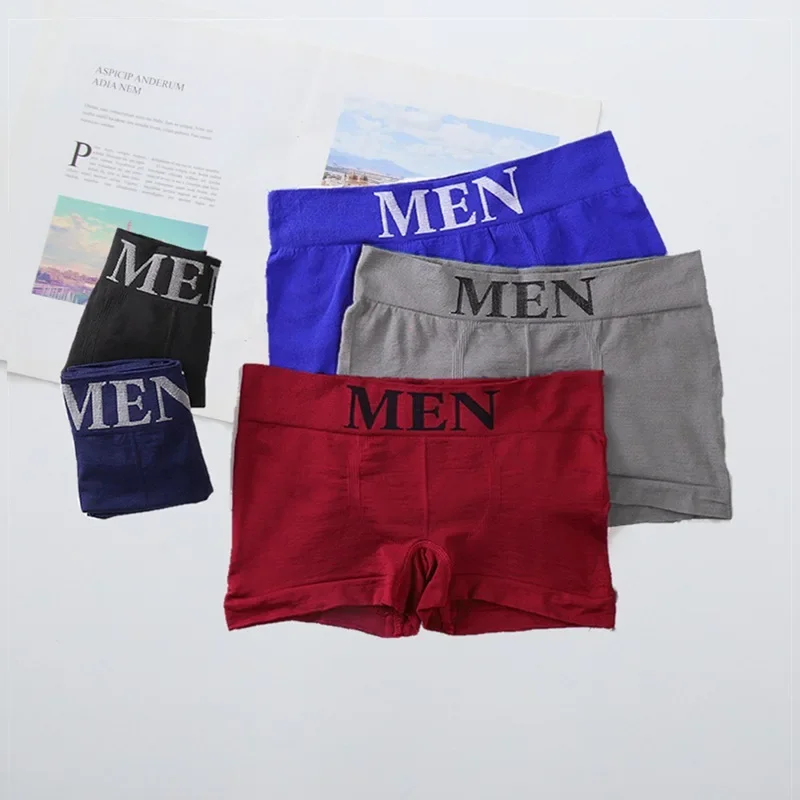 Men\'s Panties Letter Printing Underwear Boxershorts Men Soft Boxer Shorts 2022 Breathable Male Elastic Underpants