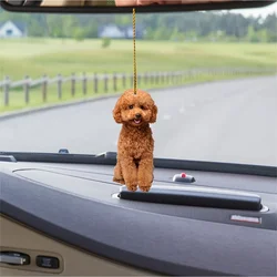 2D Happy Teddy Keychain Cute Puppy Pendant Acrylic Versatile Charm Dog ,Decor for Car Mirror,Backpacks,Festive,Party,Gift