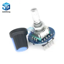 Rotary Encoder Module for Arduino Brick Sensor Development Round Audio Rotating Potentiometer Knob Cap EC11