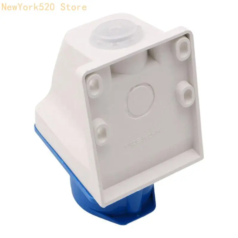 16 Amp 3 Pin Industrial Socket 220-250V Weatherproof IP44 2P+E 3Phase 16A N84C