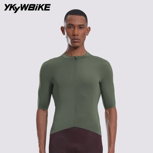 Imagen 1 del producto YKYWBIKE-Camiseta de ciclismo para hombre, camiseta ligera de manga corta para equipo profesional, Maillot de bicicleta, ropa de ciclismo de carrera