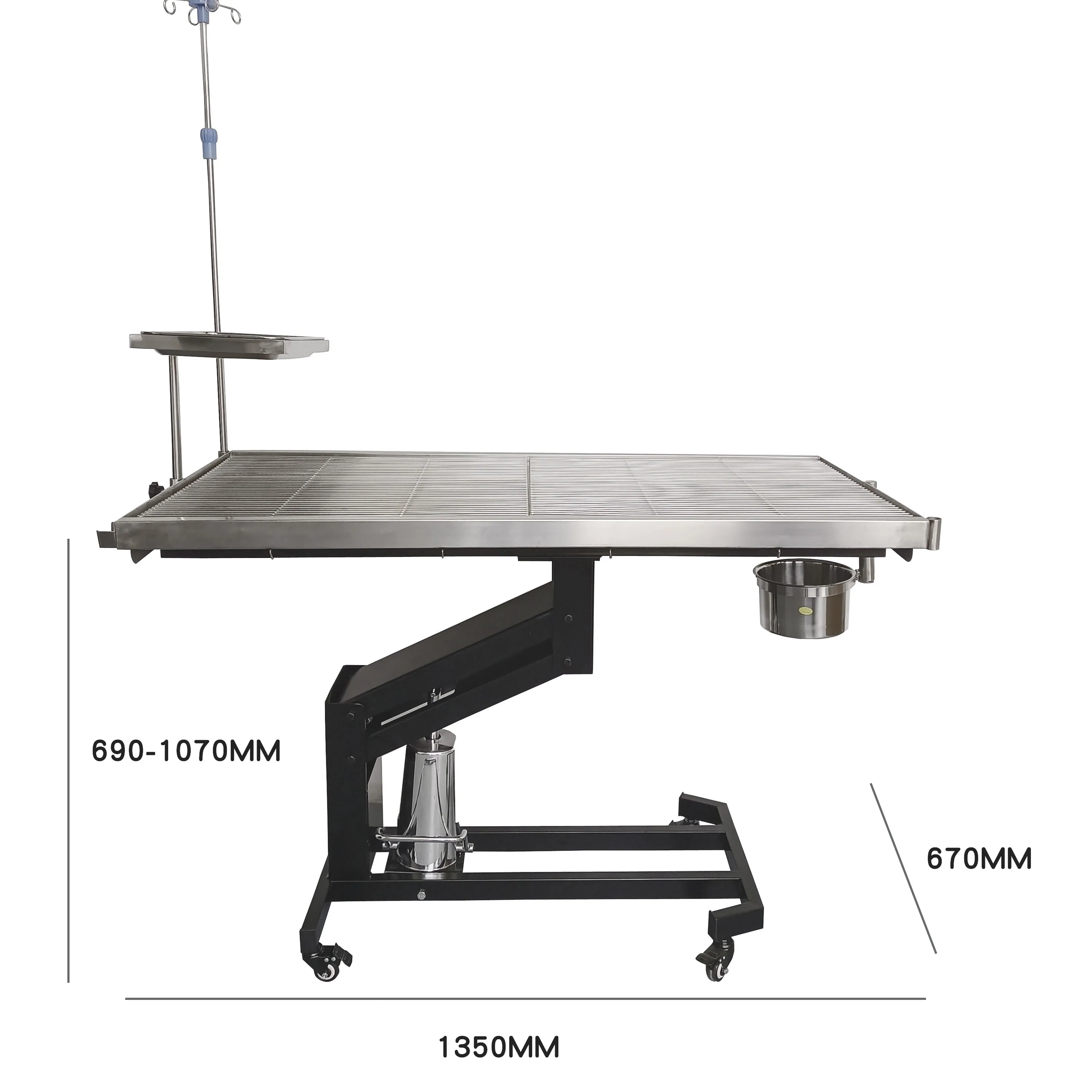 Factory Supply 304 Stainless Steel Pet Operating Table for Animal Hospital Veterinary Surgical Table
