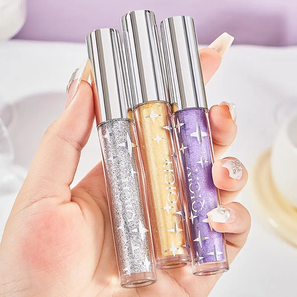 Glitter Mascara Curling Thick Eyelashes Extension Makeup Shiny Sliver Golden Purple Waterproof Lasting Shimmer Mascara