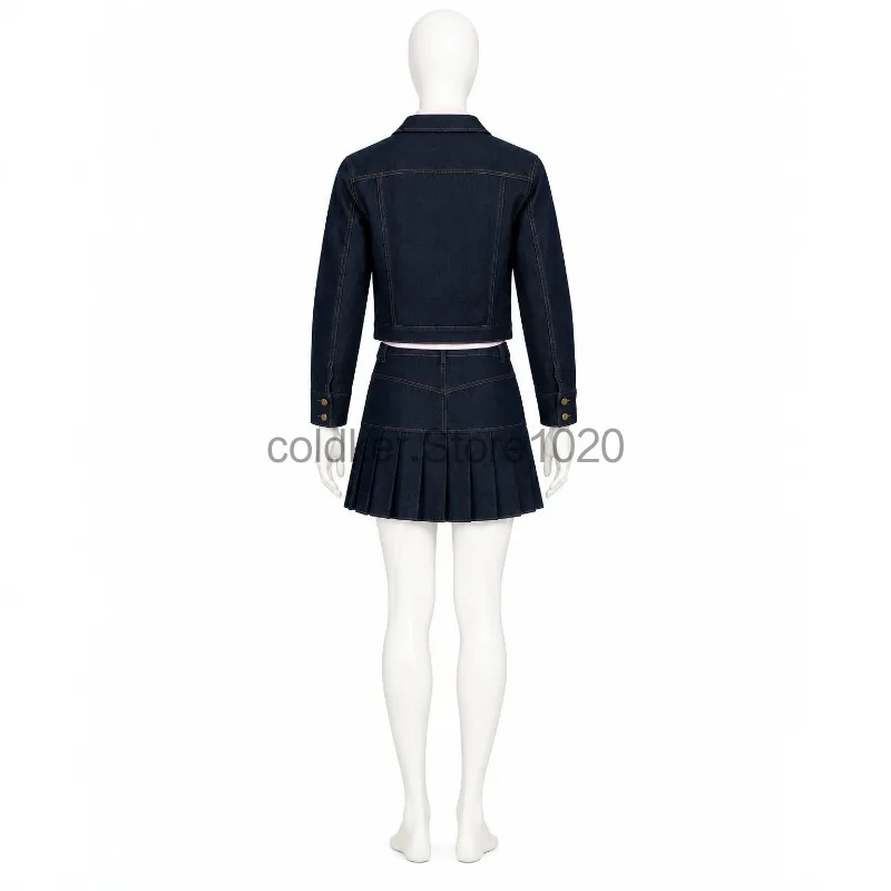 New White Chicks Cosplay Kevin Clothing for Men Women Fashion Denim Jacket Skirt Suit Adult Halloween Carnival Party Outfits view 5