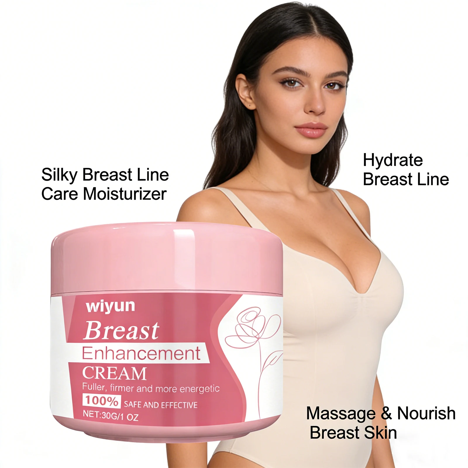 Breast Enhancement Cream Breast Firming Improve Sagging Skin Increase Elasticity Chest Body Nourish Smooth Breast Massage Care