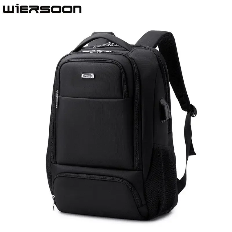 WIERSOON TravelBackpack For Men Large Capacity Bag Business Travel Backpack Fashionable Lightweight Computer