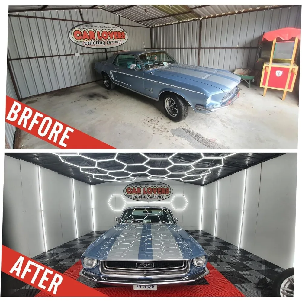 Non-Slip Plastic Interlocking Garage Tiles for Flooring, 25 Pieces, 15.7x15.7 inches, Ideal for Garage Organization and Storage