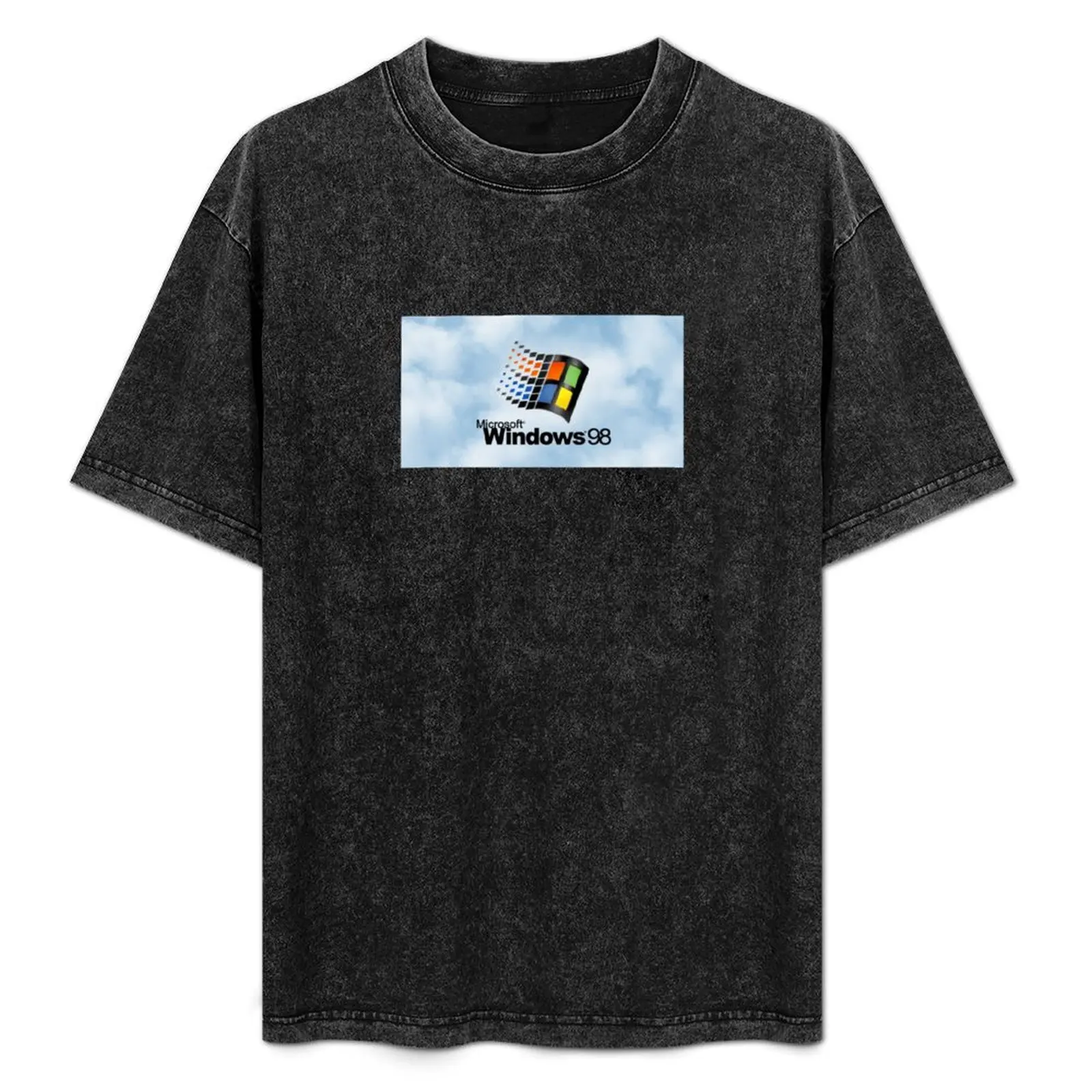 

Windows 98 T-Shirt boys whites anime figures korean fashion rapper graphic tees mens graphic t-shirts