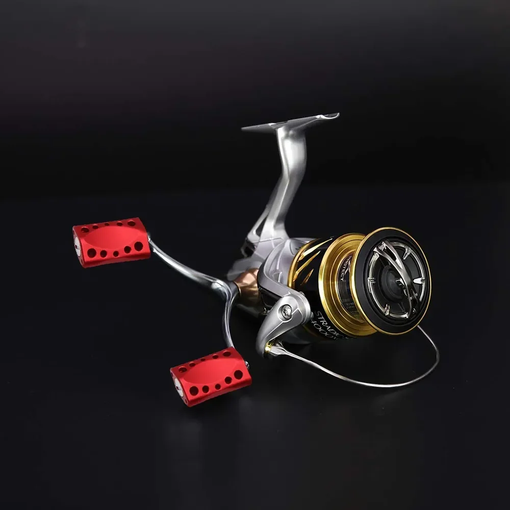 SANLIKE Aluminium Fishing Reel Handle for Daiwa Drum Reel and Baitcasting Fishing Reel Double Arm Pulley Fishing Accessories