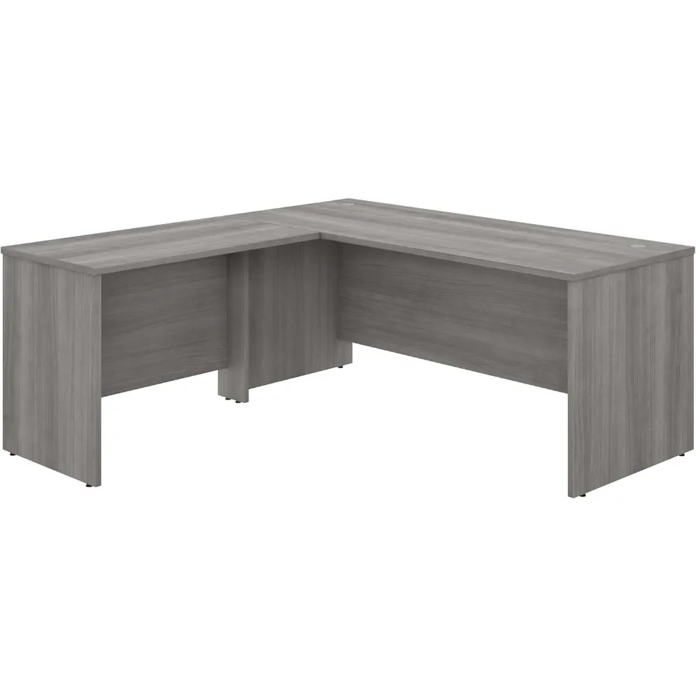 Studio C 72W x 30D L Shaped Desk with 42W Return in Platinum Gray