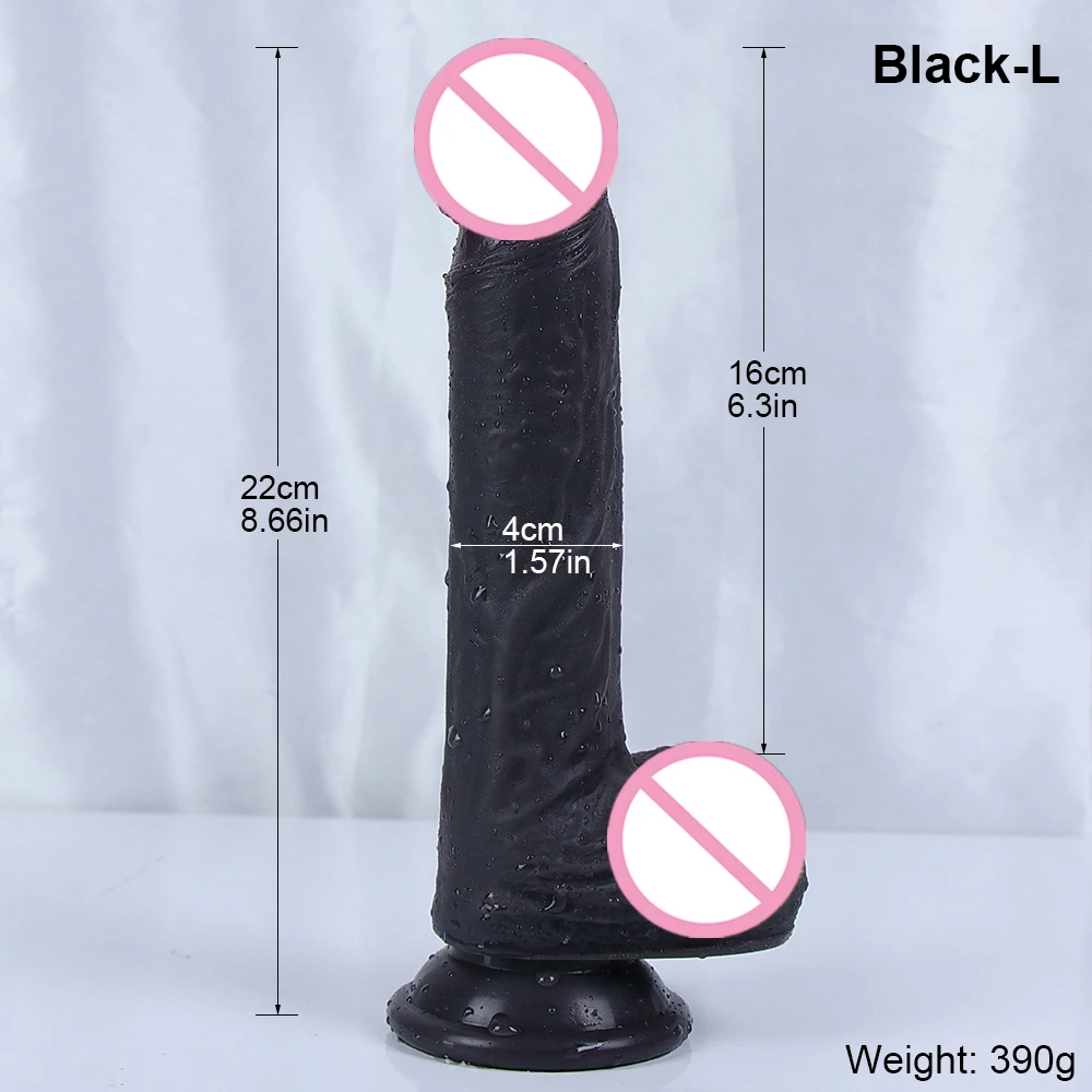 Top Cock Realistic Dildo Black Big Dick Huge Penis Adults Anal Sex Toys Vagina Strapon Masturbators For Woman G-spot Stimulator