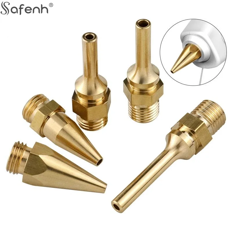 1PCS Natural Brass Golden  Hot Melt Glue  Nozzles High Durability Multi Sizes For DIY Crafts Home Repairs For Most Melt s
