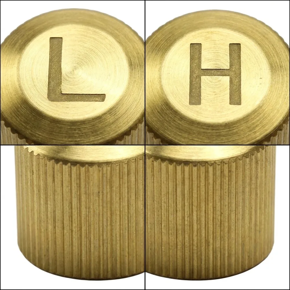 Brass Valve Cap AC Valve Cap High And Low Pressure Direct Replacement Part Gold Finish Design Easy Installation