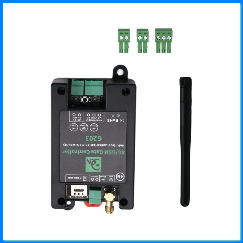 GSM Remote Control Relay Switch G203 4G Mobile Phone Operated Door & Gate Controller-DTD2