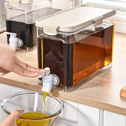 수도꼭지가 있는 냉수 주전자, 냉장고 물 음료, 디펜서 레몬 병, 차가운 물 양동이, 음료 주전자, 주스 투수, 3.9L