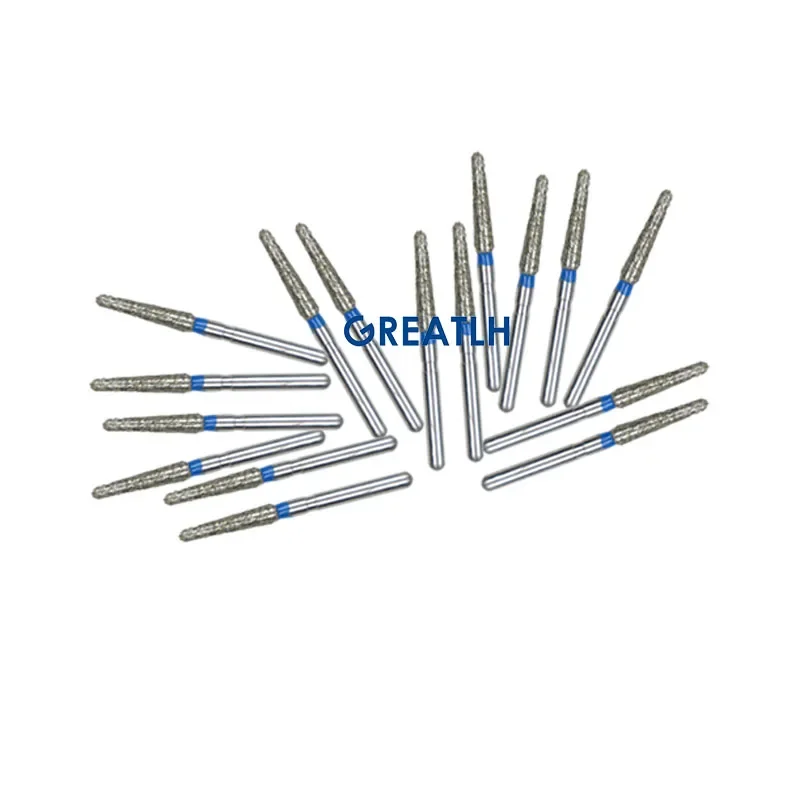 GREATLH frese ad alta velocità diamantate per lucidatura levigante 1.6MM trapano per lucidatura utensile dentale ago per tornitura fresa per lucidatura dentale