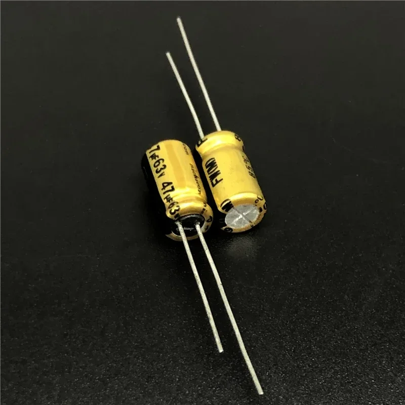 10Pcs NICHICON FW Series 6.3x11mm 63V47uF Audio Aluminum Electrolytic Capacitor