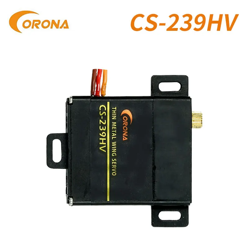 corona-cs‑239hv-hv-servo-de-asa-com-engrenagem-metalica-fina-46kgcm-013seg-60‑84v-22g-para-aeronaves-rc-de-asa-fixa-e-planadores