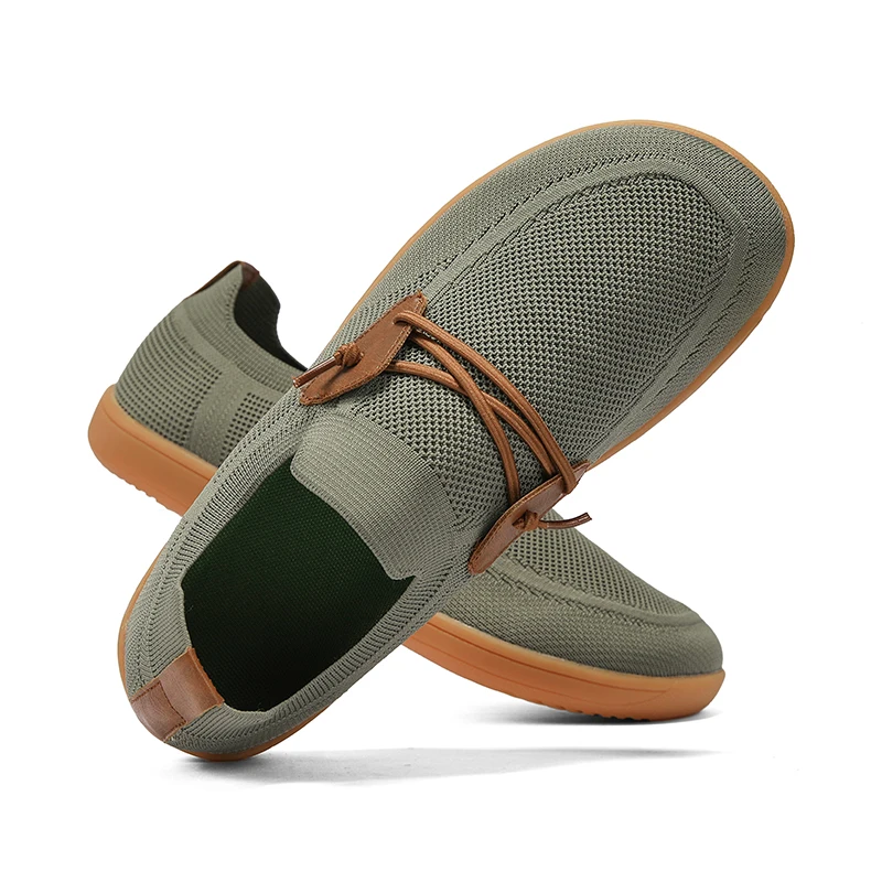 Big Size：38-50  Wide Toe Barefoot Casual Shoes for Men - Casual Minimalist Boat Shoes Non-Slip Sneakers Comfortable Walking