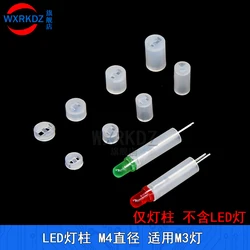 100pcs/lot Diameter 4mm Nylon PCB Board Mount LED Spacer Support Hood Length 2/3/4/5/6/7/8/10/12/14/16/22 For 3mm F3 LED Diodes