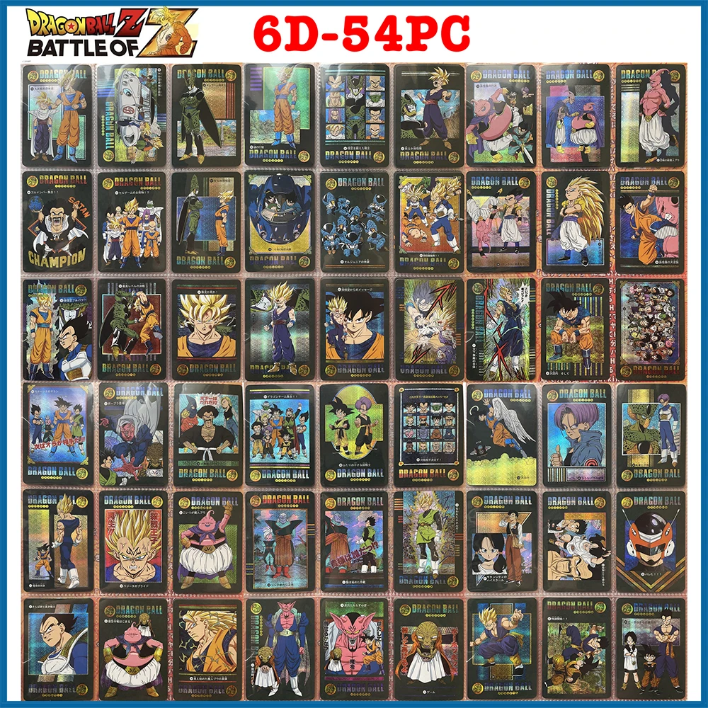 54PC/Set Anime Dragon Ball DIY ACG Torankusu Mai Bulma Title Page Story Boys Play Toys Collectible Cards Christmas Birthday Gift