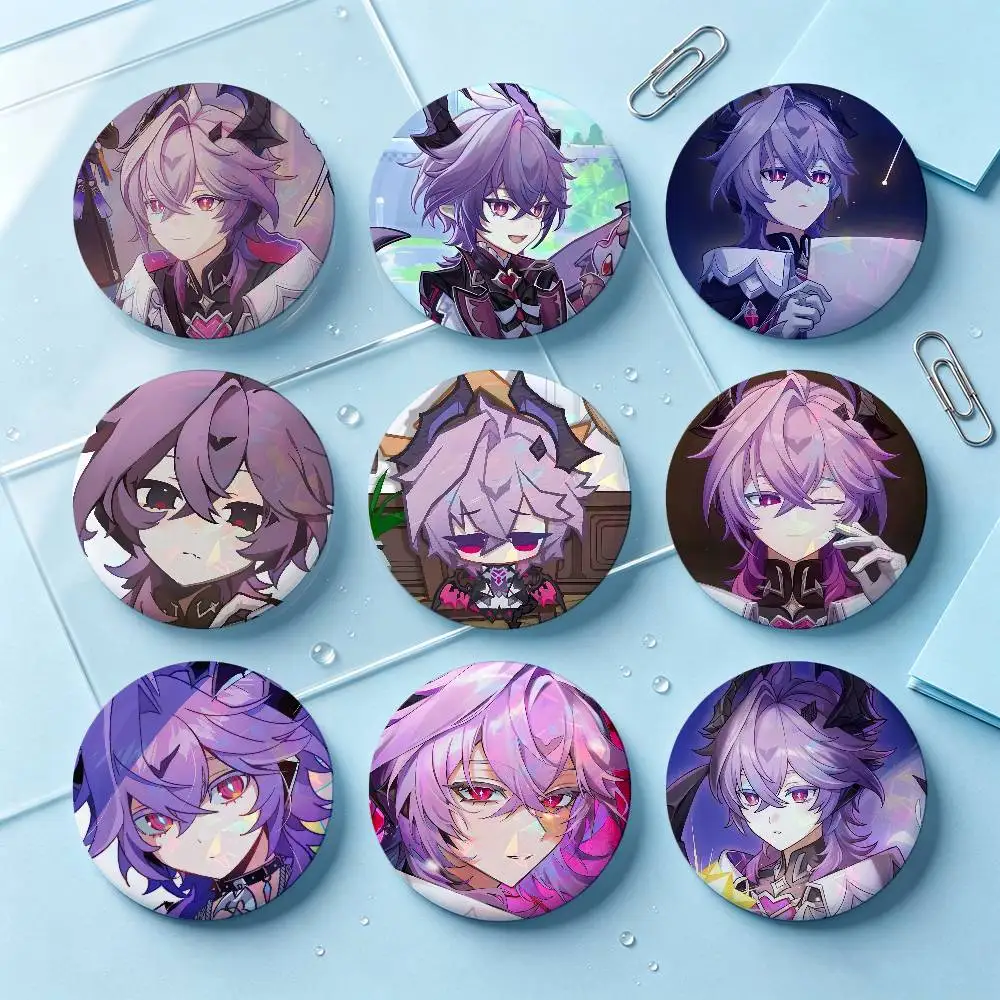 Durin Genshin Impact Badges Button Round Creative Pin Brooch Badge Bag Decor Accessories Fans Collect Friends Gifts