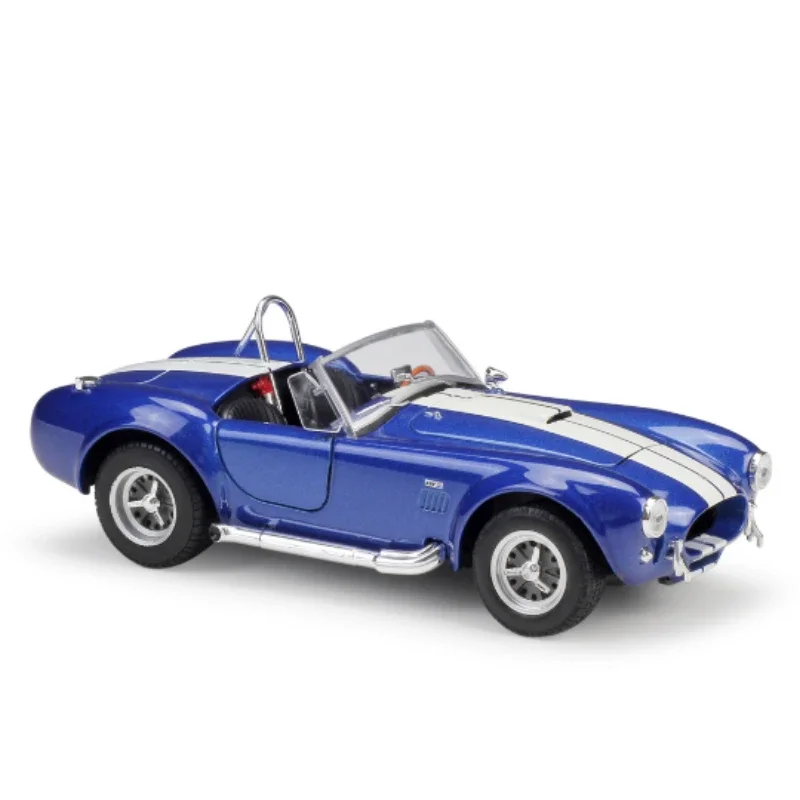 WELLY 1:24 1965 Shelby Cobra 427 S/C Sports car Diecast Car Metal Alloy Model Car Children\'s toys collection gifts B563