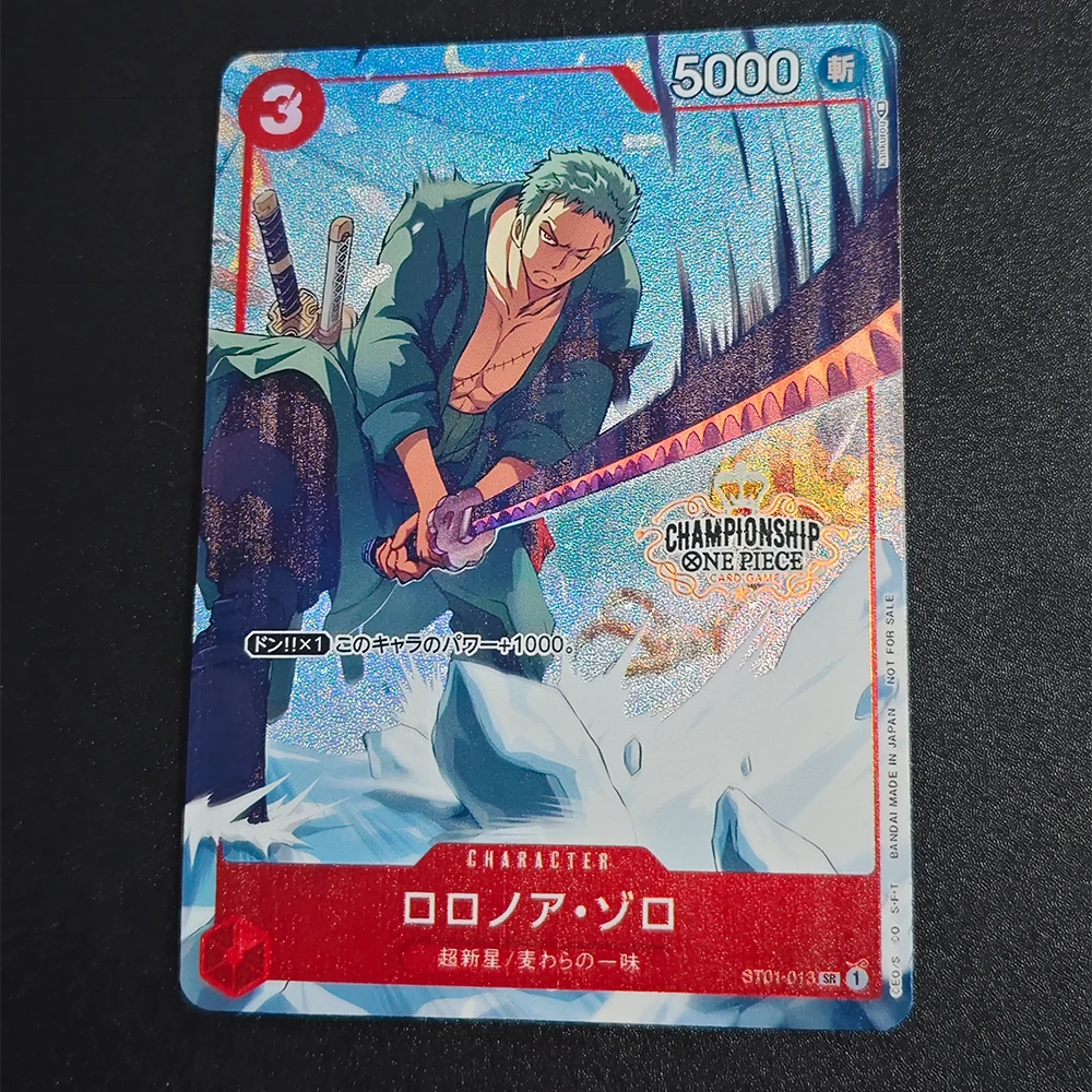 Anime OPCG Collezione Leader di carte Roronoa Zoro Parallel OP12-020 L Legacy of The Master Card Inglese Full Art Texturizzato Regalo Giocattolo