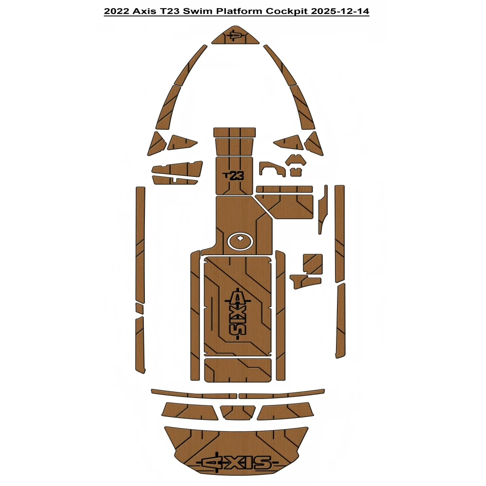 

2022 Axis T23 Swim Platform Pad Boat EVA Foam Teak Deck Floor Mat SeaDek MarineMat Gatorstep Style Self LGH656uf